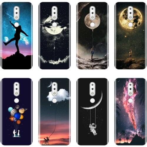 Soft Phone Case For Nokia 7.1 6.1 5.1 3.1 2.1 Star Moon Space Astronaut Silicone Back Cover For Nokia 2.1 3.1 5.1 6.1 7.1 Plus
