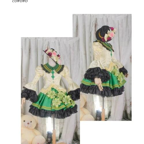 [Customized] Anime! Touhou Project Komeiji Koishi Lolita Dress Elegant Uniform Cosplay Costume Halloween Party Outfit Women NEW