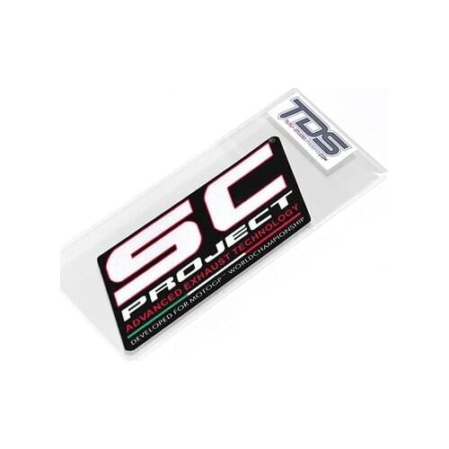 12cm Italy SC Exhaust Stickers Titanium Alloy GP Tube Motorcycle Retrofit Reflective Stickers