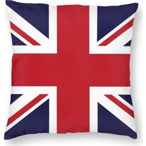 Union Jack Flag Of The UK Cushion United Kingdom British Floor Pillow Case for Sofa Custom Pillowcase Home Decor