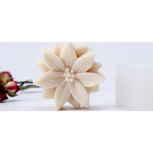 New Lotus Soap Mold Flower Soap Silicone Mold for Soap Making Scented Candle Aroma Plaster Cake Mousee Pudding Resin CraftsMould