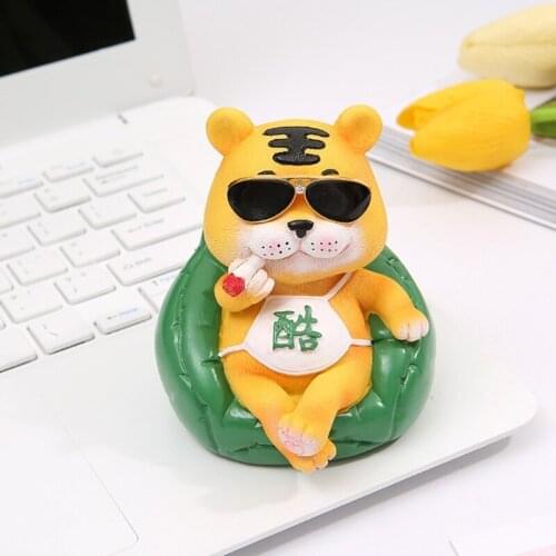 Novelty Mini Cartoon Cartoon Toy Realistic Cool Tiger Kids Relieve Boredom
