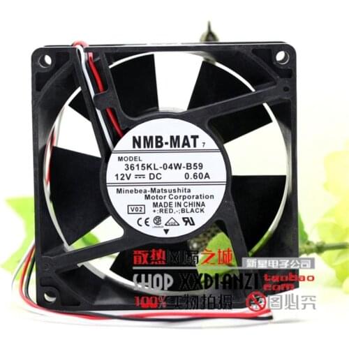 New genuine 12V 0.6A 3615KL-04W-B59 9CM large air volume cooling fan