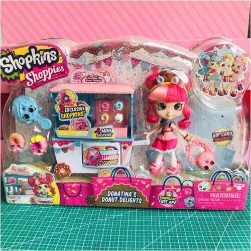 Genuine Shopkinss Doll Girls Play House Toy Kawaii Fashion Dress Up Doll Puppets Baby Doll Kids Toy Birthday Gift Limited