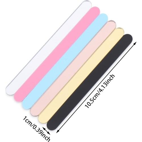 10pcs Useful acrylic Ice Cream Sticks Popsicle Stick Kids Crafts DIY Handmade Making Baby Shower Gift 11.3x1cm