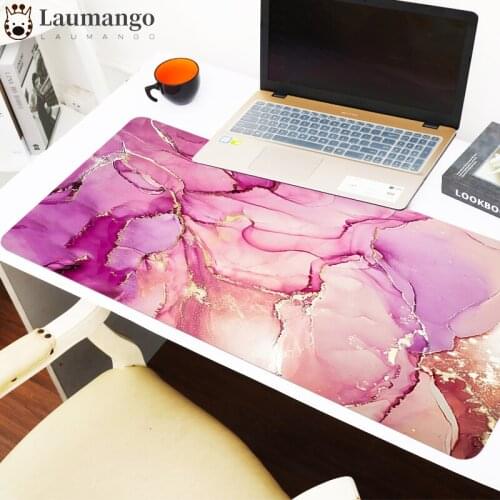 Extended Pad Mouse Gamers Accessories Rubber Mat Mousepad Gamer Mouse Mats Marble PC Gamer Deskpad Gaming Keyboard Big Deskpad