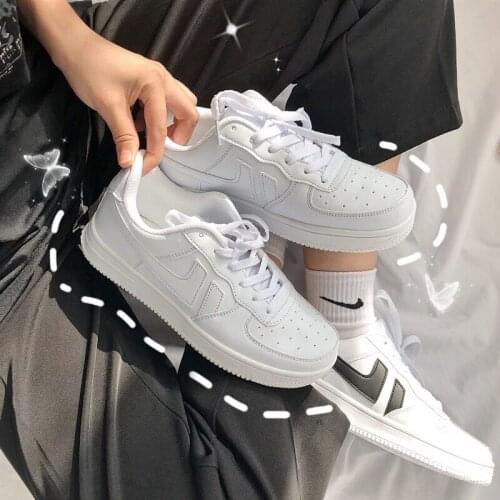 Size 44 45 Women Sneakers Fashion Female 2020 Lace Up Shoes Casual Walking Running Sneakers Women Chaussures Femmes Canvas Shoes