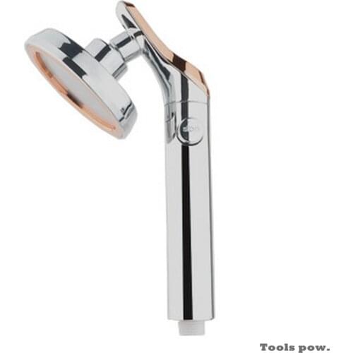 One-button Water Stop Pressurized Household Shower Household Bathroom Sprinkler ABS Pressure Showerhead Pressurized Water Shower