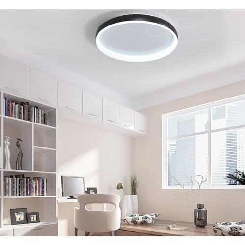 Led chandelier bedroom lamp simple modern circular fixture warm lamp aisle corridor study room chandelier