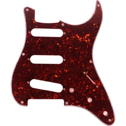 Vintage Tortoise Vintage 8 Hole ST SSS Strat Guitar Pickguard with Screws Fits for Fender Strat Scrach Plate Guitar Accessories