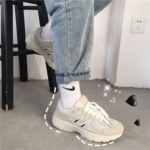 Fashion relaxation joker Women Running shoes flange ventilate comfort sport shoes reflect light chalza simpleness sneakers