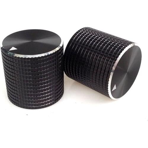 1PC 25x25 mm Aluminium volume potentiometer Knob for Guitar Tube Amplifier DIY 6.0mm