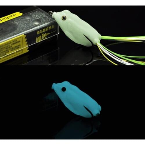 Night Fishing Lure Frogs 8g 13g Glow Luminous Lures Bait Blood Groove Double Hook Blackfish Killer Kit 1 Piece Sale