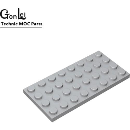 20Pcs/Lot 3035 Plate 4 x 8 Baseplates For MOC Element Building Blocks Bricks Parts DIY LOGO Educational DIY Toys for Children