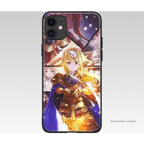 Alice Zuberg Alicization Arc Sword Art Online soft silicone Phone case cover shell For iPhone 6 6s 7 8 Plus X XR XS 11 Pro Max
