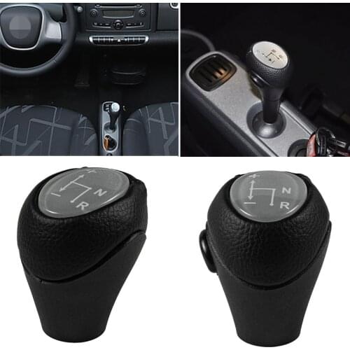 For Mercedes Benz Smart Fortwo Roadster 450 451 Brabus Fortwo Car Leather Gear Shift Knob Lever Shifter Hand Ball Automatic