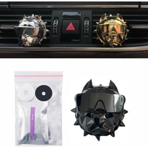Bulldog Fragrance Deer Vehicle Fragrance Decoration Car Bling Accessories Car Air Freshener Diffuser Vent Clip Car Decoration