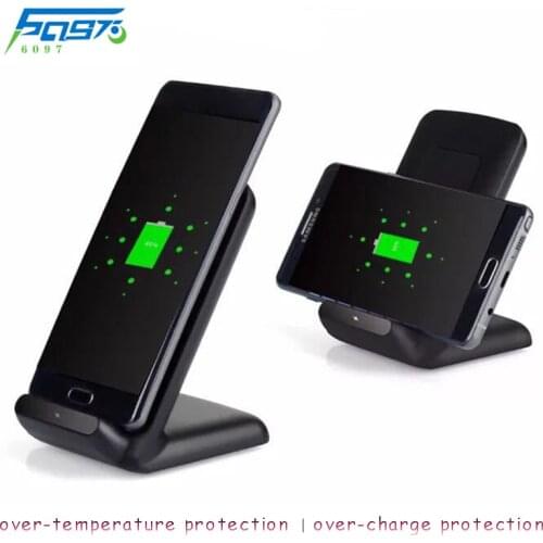 QI Cell Phone Wireless Charger Stand 10W Quick Charge Dock Staition Smartphone Wireless Charging Station for iphone Samsung