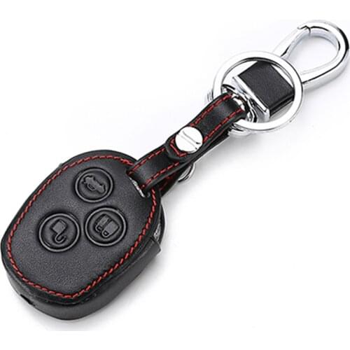 Genuine Leather Cover For Ford Mondeo Mk4 Fiesta Mk7 Accessories S-Max Fiesta Focus Mondeo Ecosport Kuga Focus St Key Case Fob