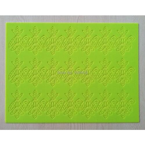 CT-010 Bouquet Shapes Lace Soft 100% Silicone Cake Fondant Embossing Gum Paste Decorating Mold Tool