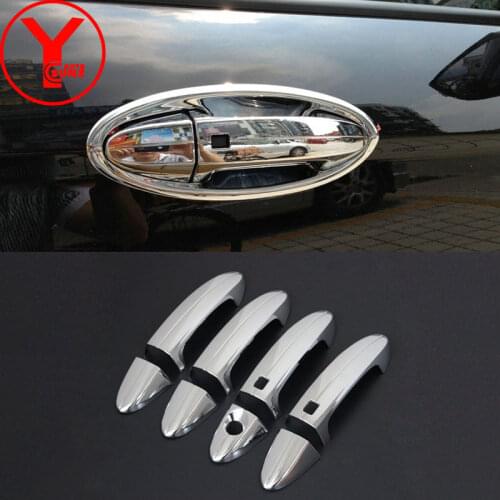 YCSUNZ chrome side door parts door handle protector car styling accessories for ford ecosport 2013 2014 2015 2016 2017 2018 2019