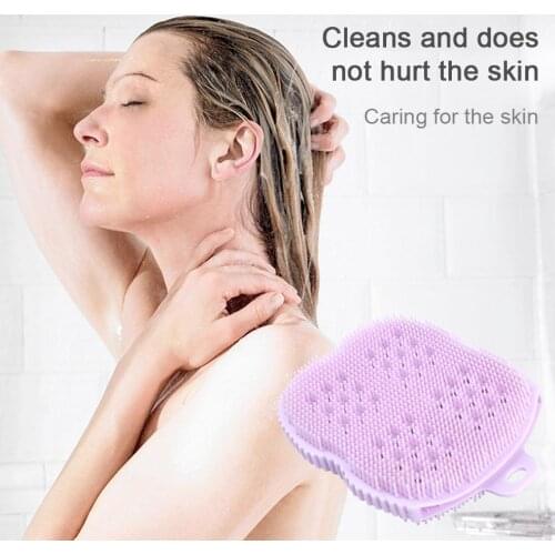 Children Adult SPA Soft Silicone Cleaning Massage Wash Bath Brush Scrubbers Shower Ball Skin Exfoliating Clean Shower Brushes