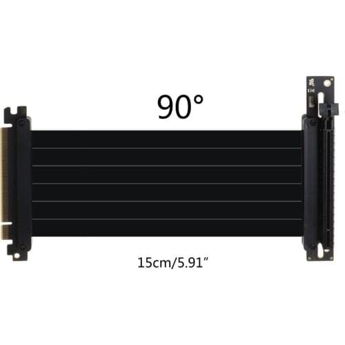 Gen3.0 PCI E 3.0 16X Graphics Card vertical kickstand Flexible Extension Cable