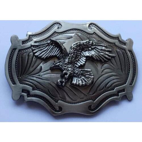 Flying Eagle Western Belt Buckle Gun Metal Brushed SW-BY836 suitable for 4cm wideth belt with continous stock