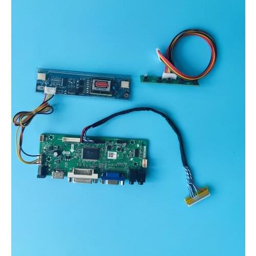 M.NT68676 board driver HDMI DVI VGA LCD DIY Controller Kit For LM171W02-TLB2 1440X900 panel Screen monitor 17.1"