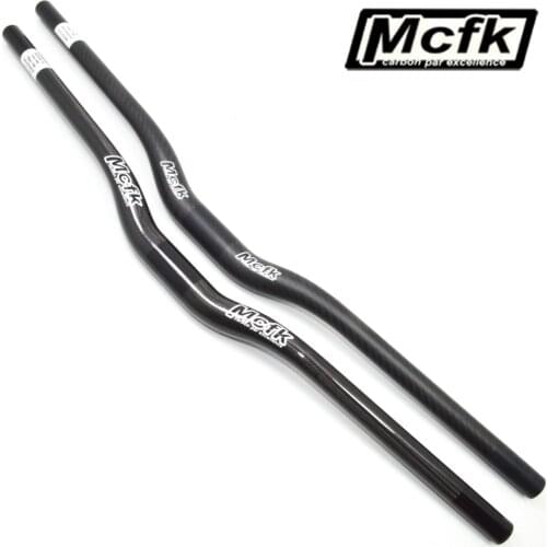 MCFK all Carbon MTB bicycle handlebar 3K or UD fiber mountain bike riser handlebar 31.8mm flat handlebar 600-740mm matte