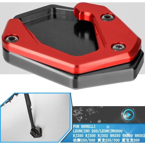 Motorcycle FOR BENELLI BJ250 BJ300 BJ302 BN250 BN300 BN302 Kickstand Motocross CNC Extension Side Stand Fot Peg leoncino 250/500