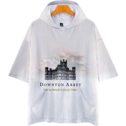 T-shirt hoodie Downton Abbey print T Shirt Men O Neck Mens splice T Shirt Summer Cool harajuku