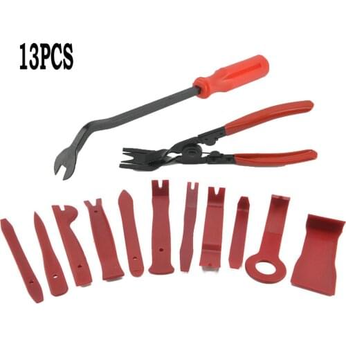 Car Trim Removal Tools Kit Auto Audio Dash Door Window Clip Upholstery Fastener Remover Nylon Dash Door Panel Stereo Tool Set