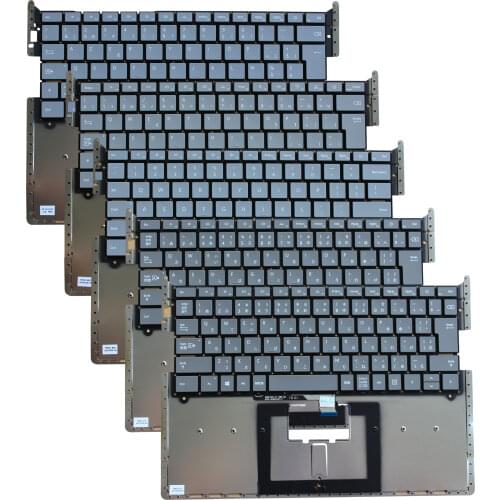 New US/Japanese/Belgian/Canadian French Grey Laptop Keyboard for Microsoft Surface Laptop 1 2 1769 1782 13.5 Inch