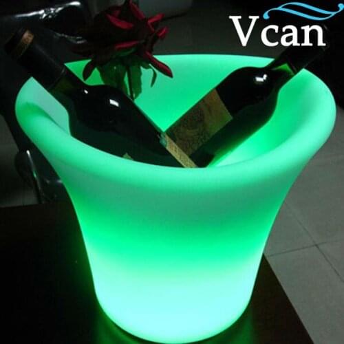 2016 new fashion colours change led light ice bucket barware VC-I3627