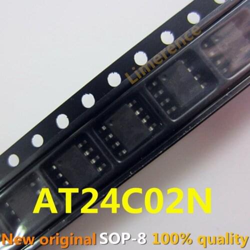 10PCS 24C02 24C02N AT24C02N SOP8 AT24C02BN-SH-T SOP-8 SMD New and Original IC Chipset
