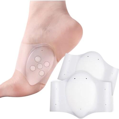 USHINE pairs arched vaulted soles Fasciitis silicone shoe insert spurs foot care flat feet socks cushion pads orthopedic insoles