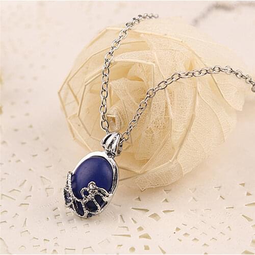 Film The Vampire Diaries Katherine Fashion Anti-sunlight Lapis Lazuli Pendant Necklace