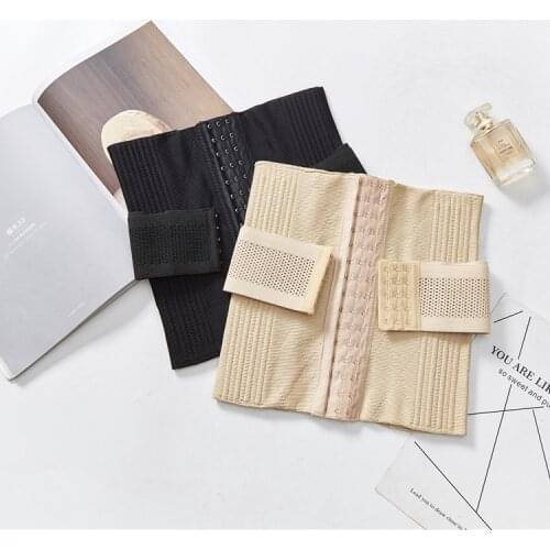 Postpartum belly band Solid black Nude Waist Trainer Corset Shaper Underbust Bustier Fish Boned Korsett Hooks Eyes Gorset Belts