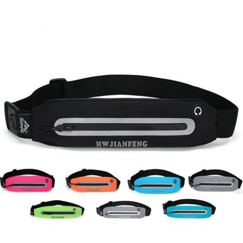 Running Belt Waist Bag Luminous Fanny Pack Running Sport Money Belt Moblie Phone Holder Pouch Hiking Jogging Bag Gym Fitness
