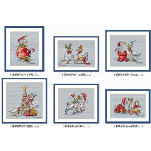 Duck Series-Better Together 23-18 Counted Cross Stitch 11CT 14CT 18CT Cross Stitch Kits Embroidery Needlework Sets