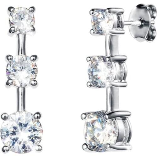 Huitan Chic Stud Earrings for Girls Minimalist Design Fashion Versatile Female Accessories Shiny Womens Earrings Trendy Jewelry