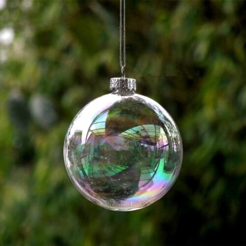 30pcs/pack Diameter=6cm Mini Size Lustre Pearl Glass Globe Hotel School Window Wedding Decoration Hanging Ball Christmas Day