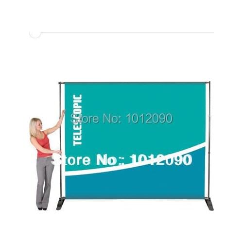 Free Shipping Telescopic Backdrop Stands Banner Adjustable Background Display Stand