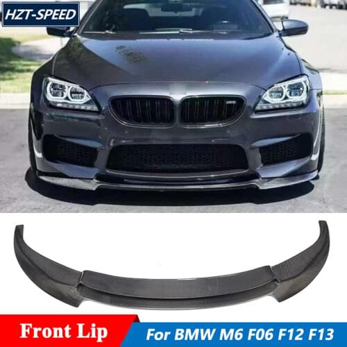 6 Series M6 Carbon Fiber Front Lip Bumper Diffuser For BMW 6 Series M6 F06 Two and Four Door Car Body Kit 2012-2017