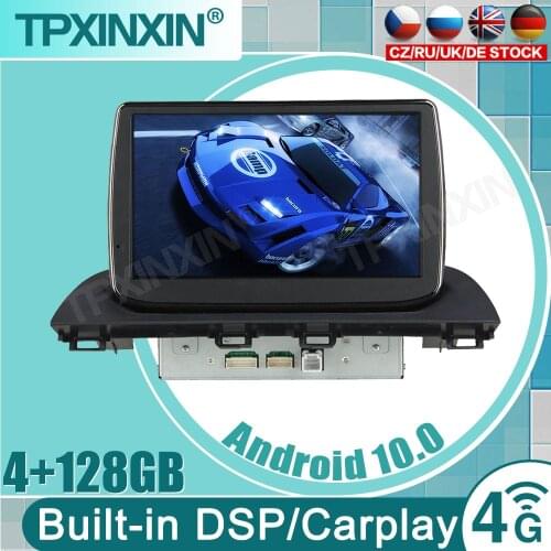 128GB Wireless Carplay 2 Din For MAZDA 3 Axela 2014 Android Multimedia Screen Player Audio Radio GPS Navi Head Unit Auto Stereo
