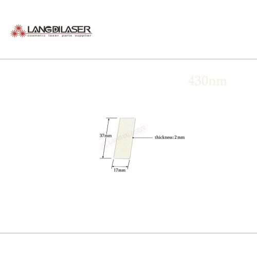 430nm~1200nm laser filter , size : 37*17*2mm , optic filter for IPL laser machines , beauty device laser filter