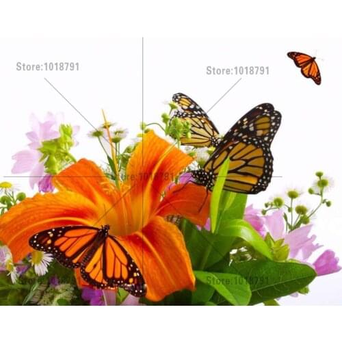 5d Diy Diamond Painting Flowers 3d Cross Stitch Diamond Embroidery Mosaic Diamonds Wall Stickers Home Decor Restaurant