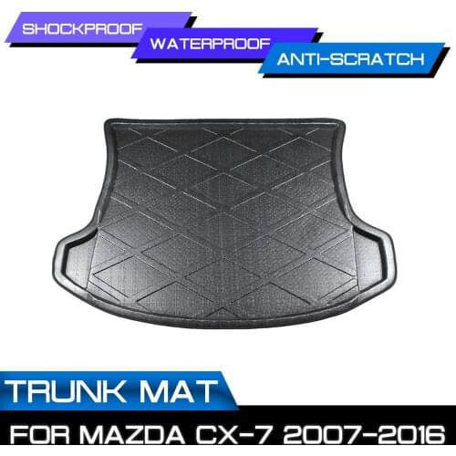 Car Floor Mat Carpet For Mazda CX-7 2007 2008 2009 2010 2011 2012-2016 Rear Trunk Anti-mud Cover