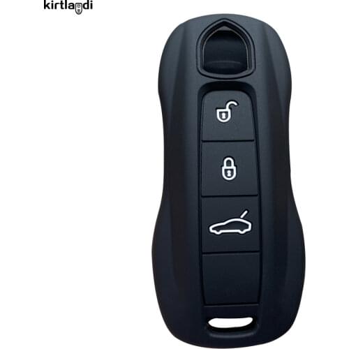 Kirtlandi Car Key Case Cover for Porsche 911 718 Panamera Taycan Macan Cayenne 2018 2019 2020 2021 Smart Key Holder Protection